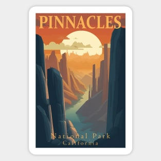 Pinnacles National Park Travel Poster Sticker